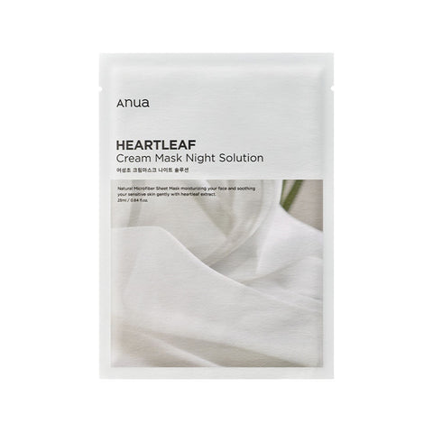 ANUA Heartleaf Cream Sheet Mask Night Solution